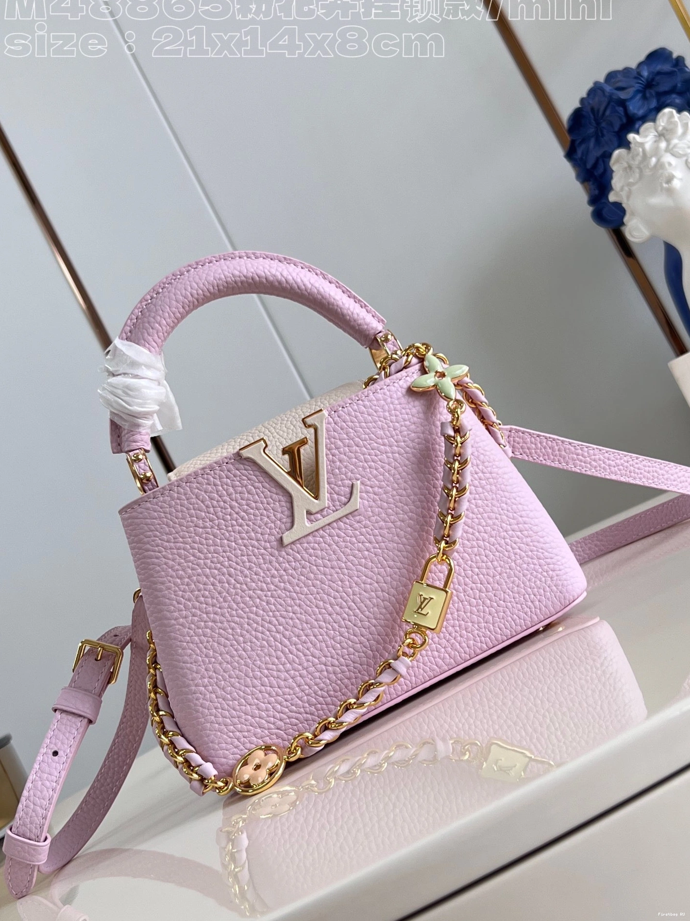 Firstbag CAPUCINES VUITTON MINI-21*14*8CM LOUIS 0812